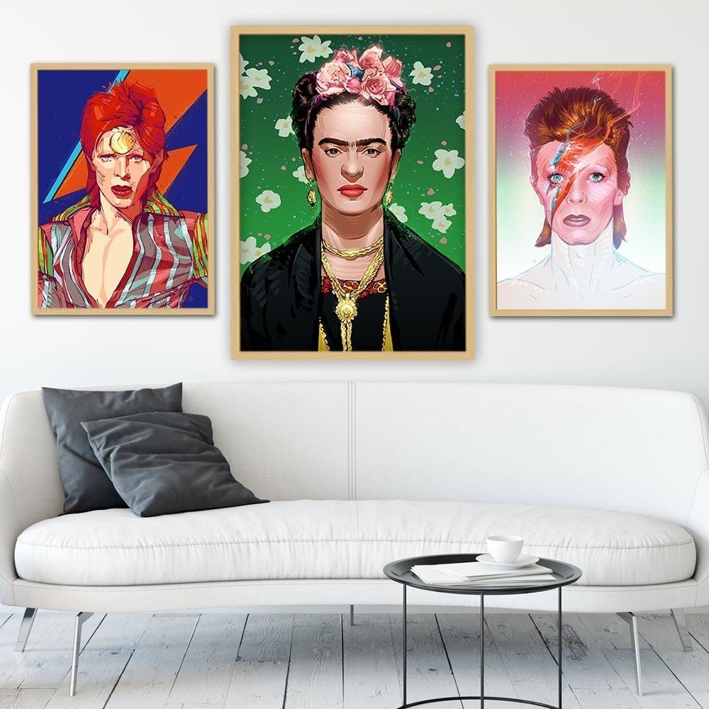 Glezna bēšā rāmī - Feminist Artwork Image Home Trends DECO