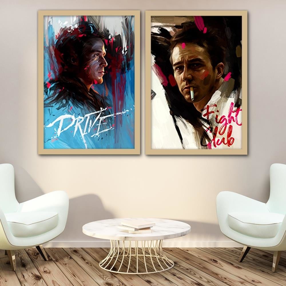 Glezna bēšā rāmī - Fight Club Home Trends DECO