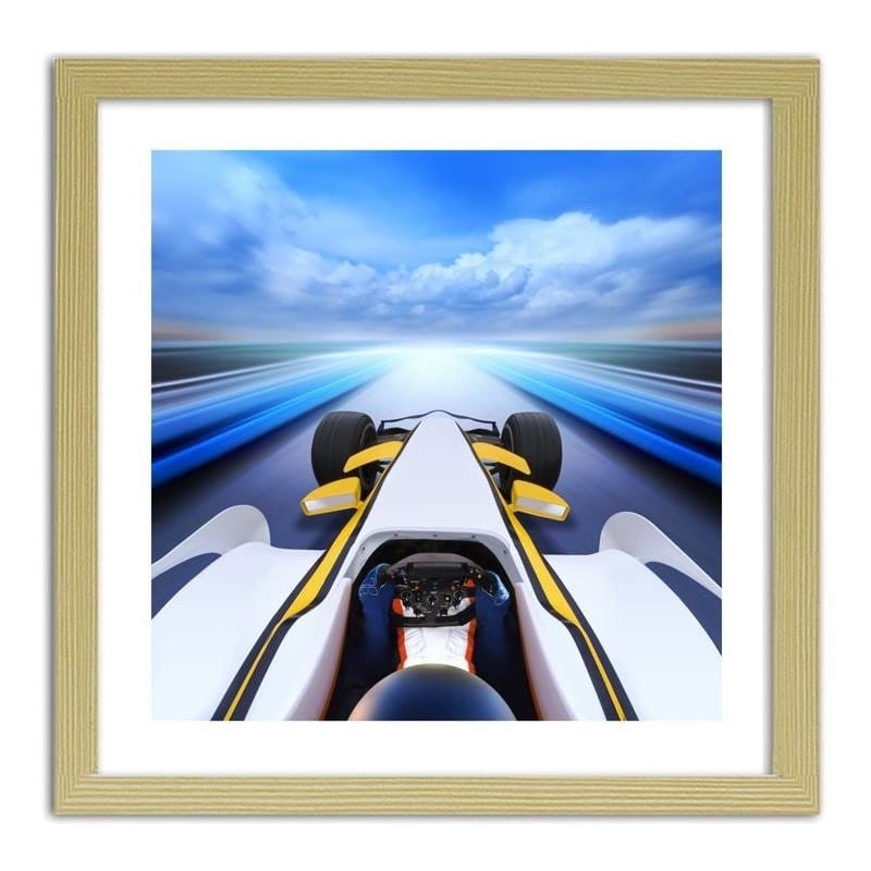 Glezna bēšā rāmī - Formula on the racetrack Home Trends DECO