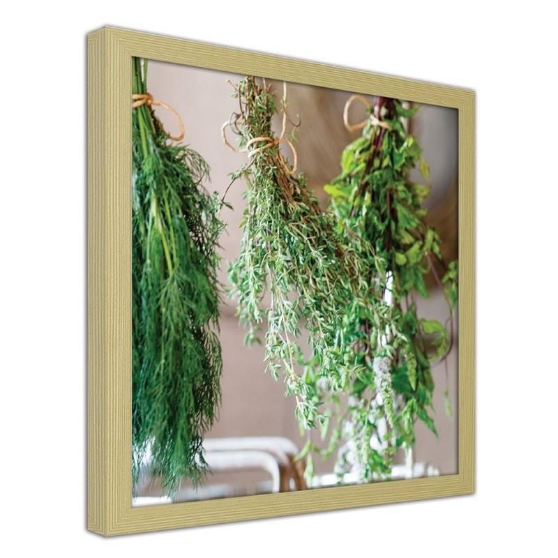 Glezna bēšā rāmī - Fresh herbs 2 Home Trends DECO