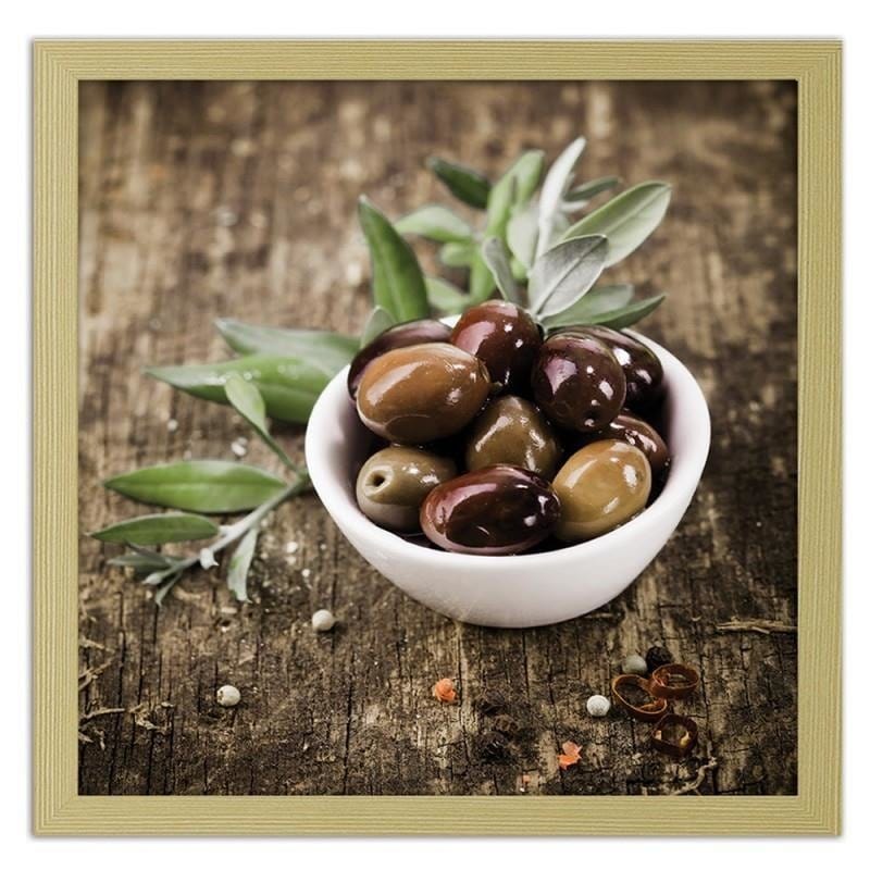 Glezna bēšā rāmī - Fresh olives Home Trends DECO
