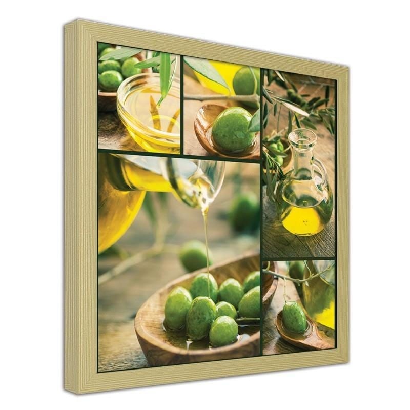 Glezna bēšā rāmī - Freshly harvested olives Home Trends DECO