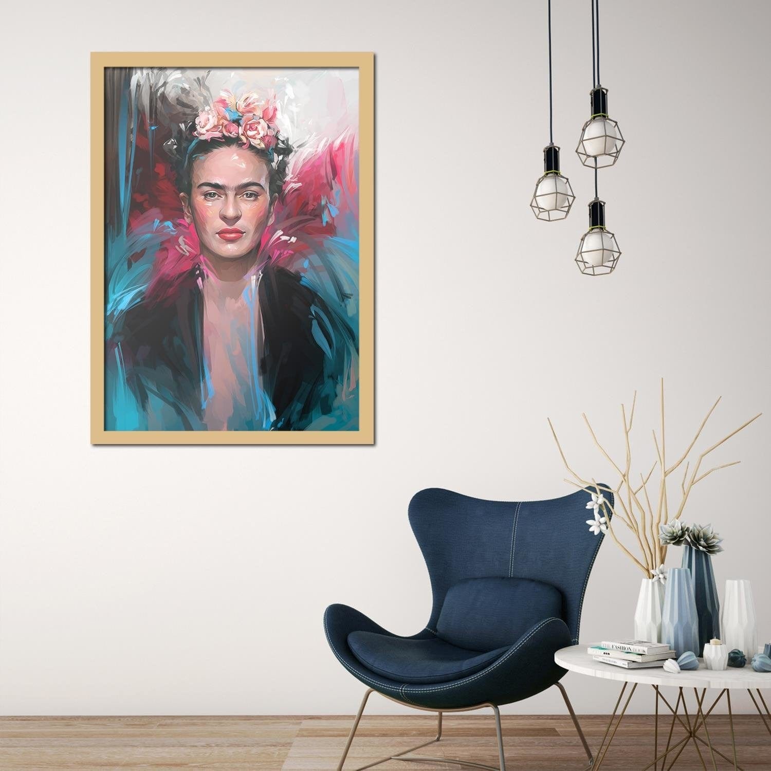 Glezna bēšā rāmī - Frida Home Trends DECO