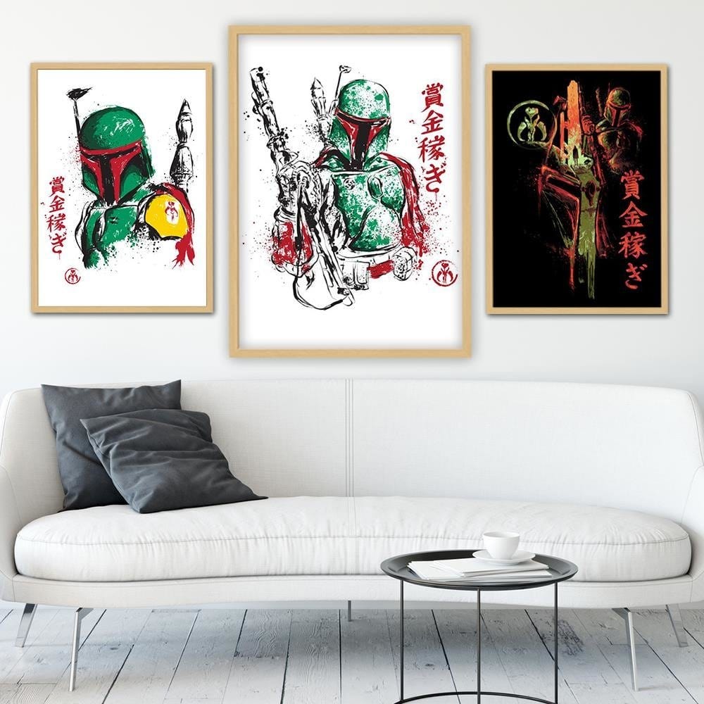 Glezna bēšā rāmī - Galactic Assassin Green Home Trends DECO