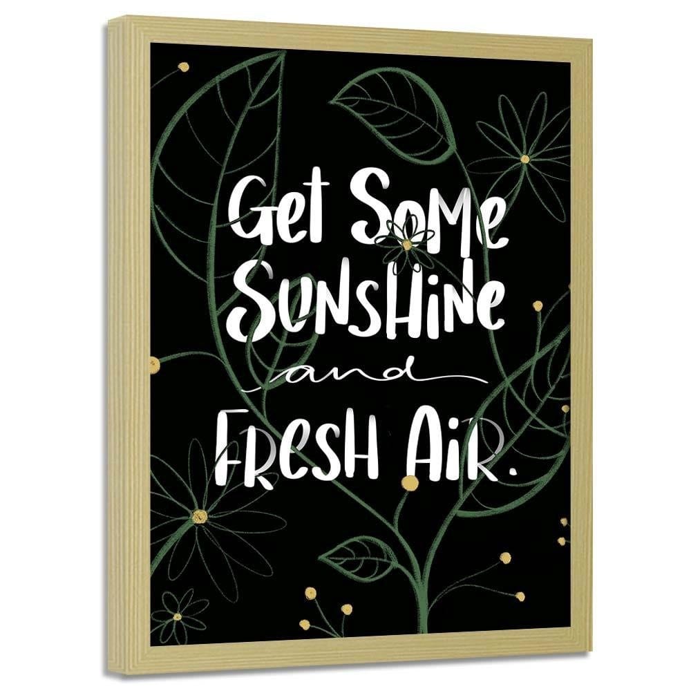 Glezna bēšā rāmī - Get Some Sunshine Home Trends DECO