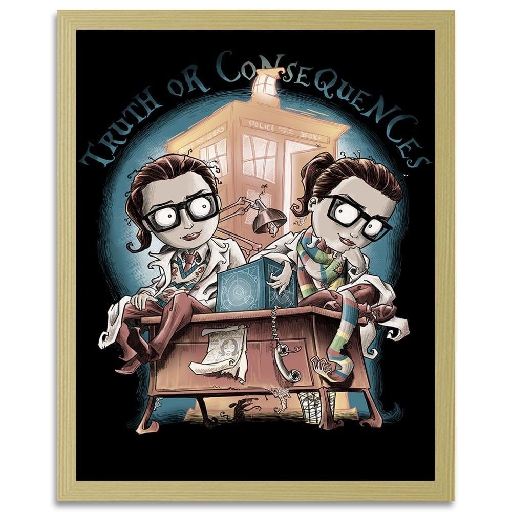 Glezna bēšā rāmī - Girls Wearing Glasses Home Trends DECO