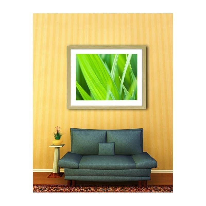 Glezna bēšā rāmī - Grass leaves Home Trends DECO