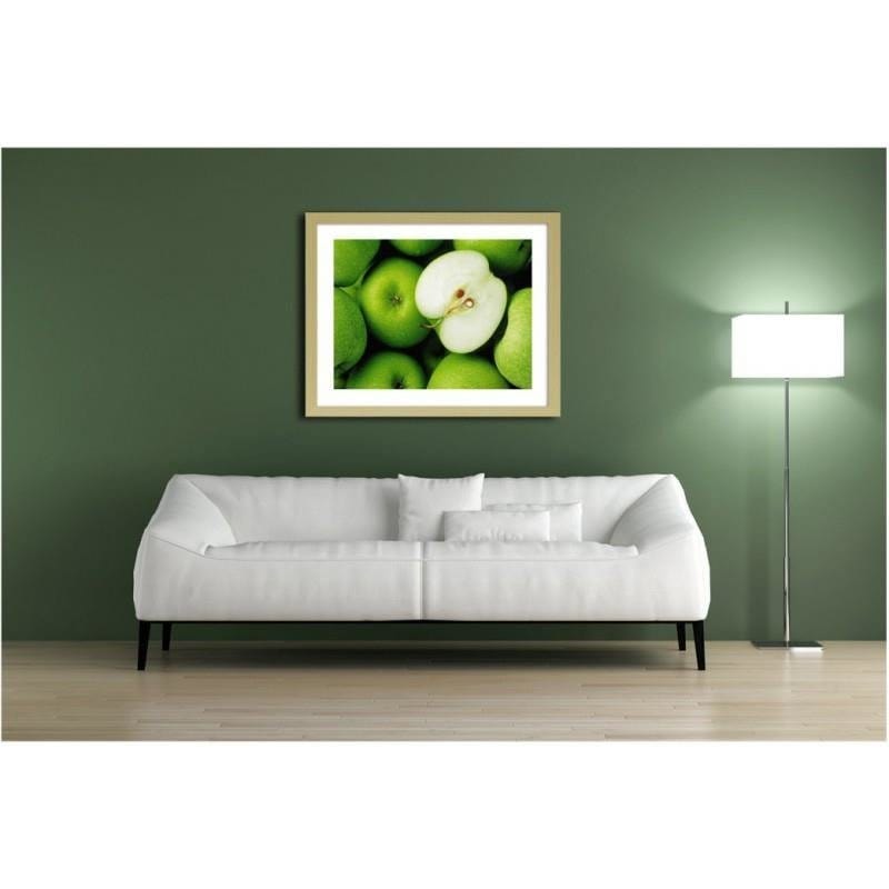 Glezna bēšā rāmī - Green apples Home Trends DECO