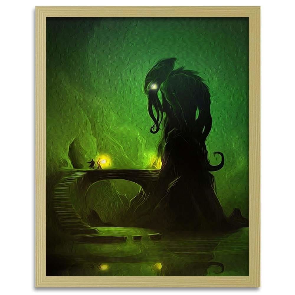 Glezna bēšā rāmī - Green Demon Home Trends DECO