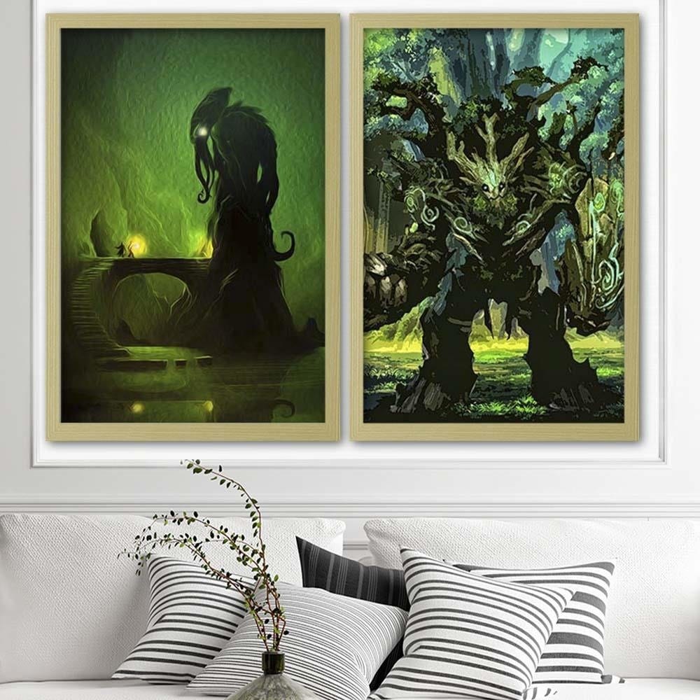 Glezna bēšā rāmī - Green Demon Home Trends DECO