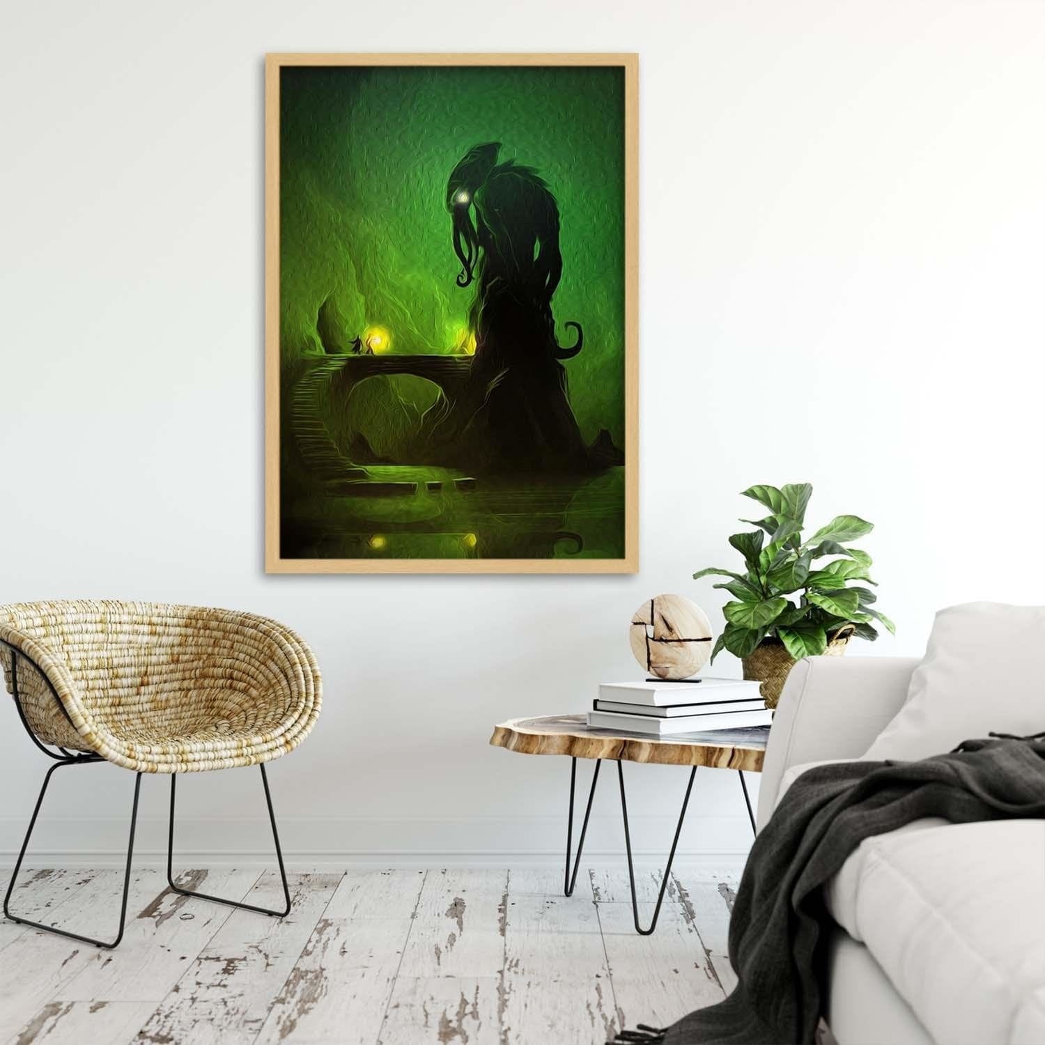 Glezna bēšā rāmī - Green Demon Home Trends DECO