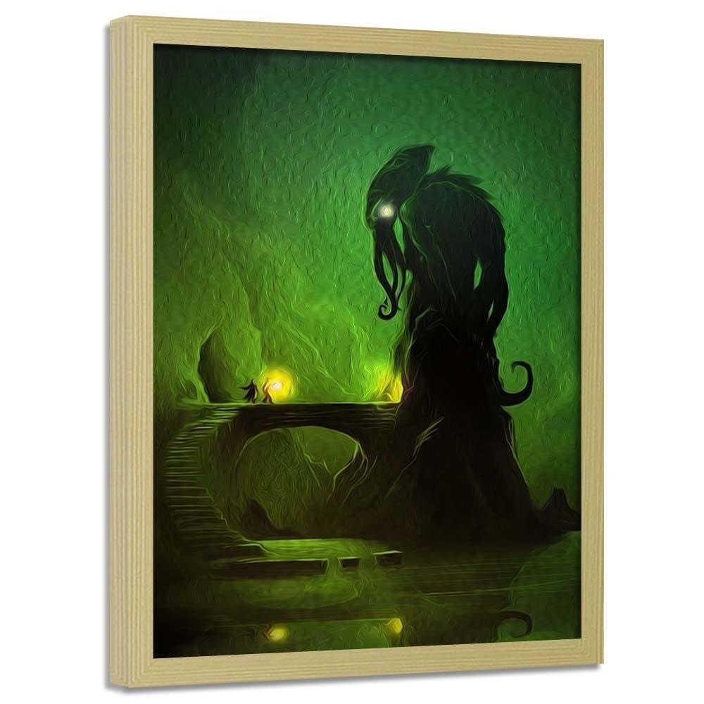 Glezna bēšā rāmī - Green Demon Home Trends DECO