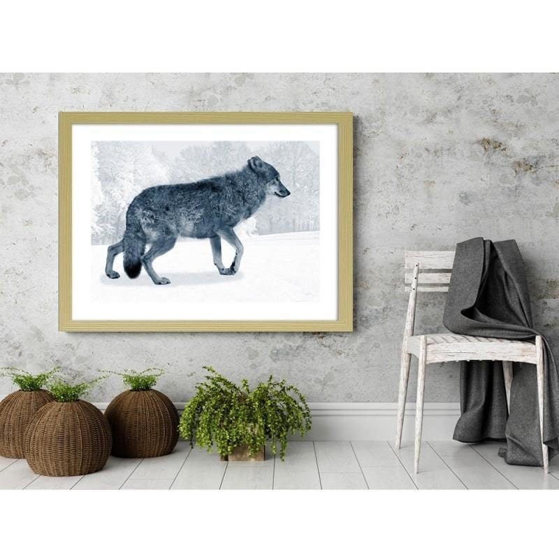 Glezna bēšā rāmī - Grey wolf Home Trends DECO
