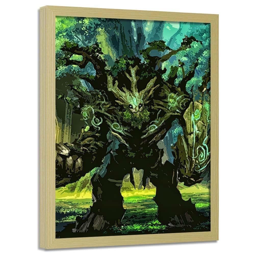 Glezna bēšā rāmī - Guardian Of The Forest Home Trends DECO