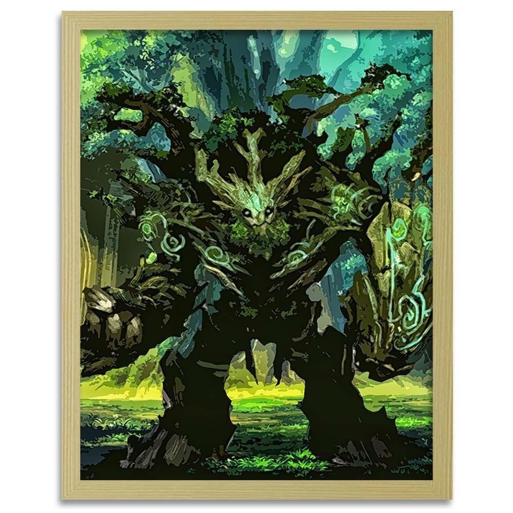 Glezna bēšā rāmī - Guardian Of The Forest Home Trends DECO