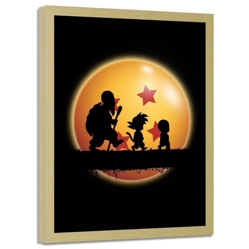 Glezna bēšā rāmī - Hakuna Matata Kame Image Orange Home Trends DECO