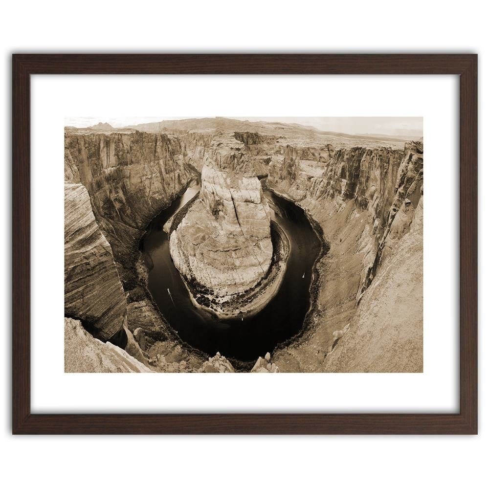 Glezna brūnā rāmī - View Of The Grand Canyon 1 Home Trends DECO