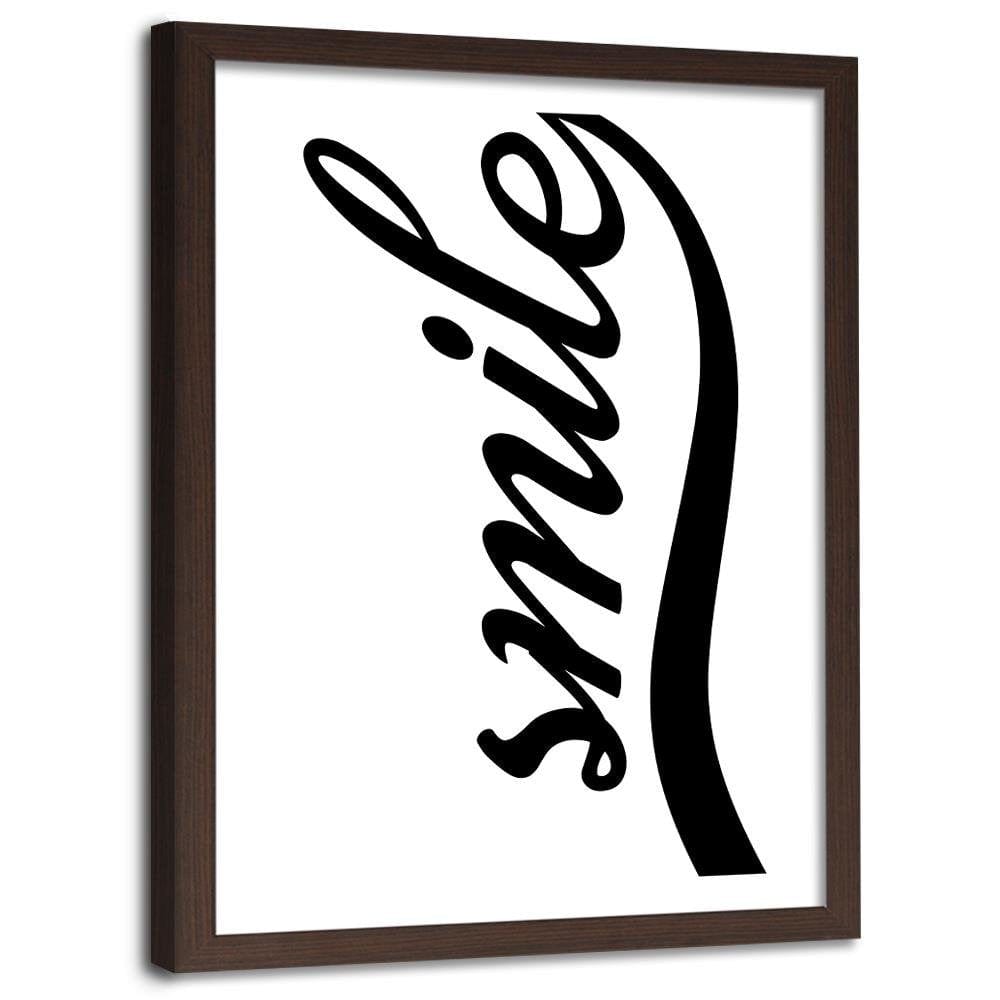 Glezna brūnā rāmī - White Smile Home Trends DECO