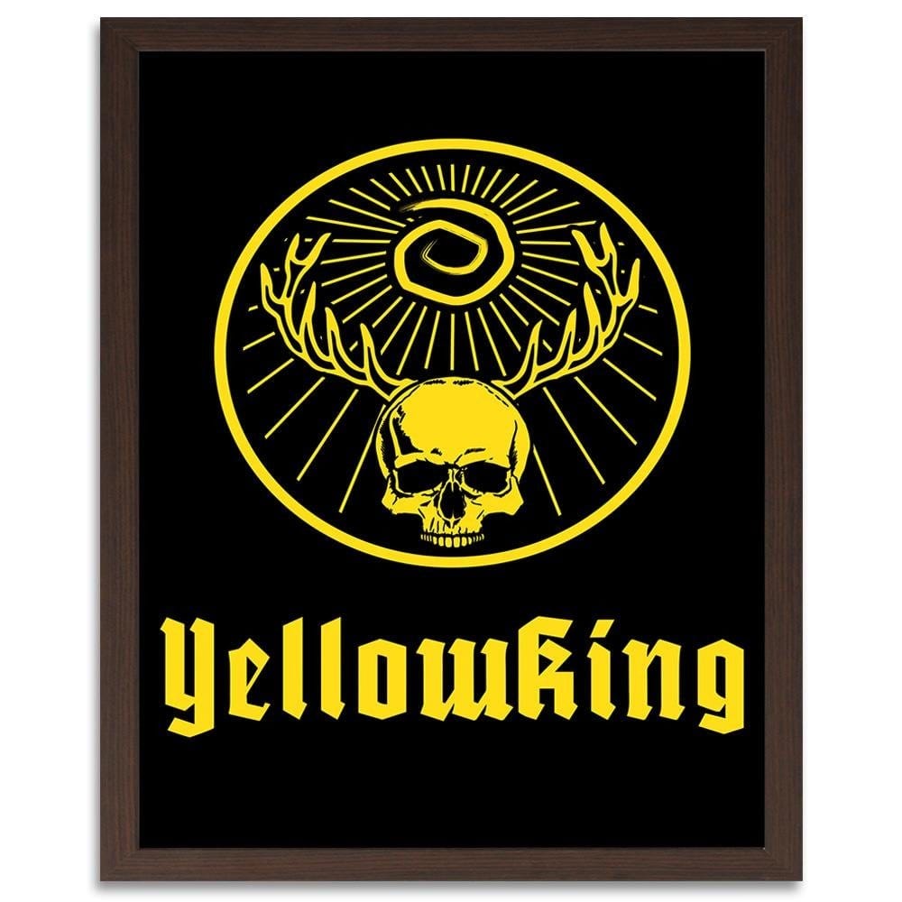 Glezna brūnā rāmī - Yellow King Yellow Home Trends DECO