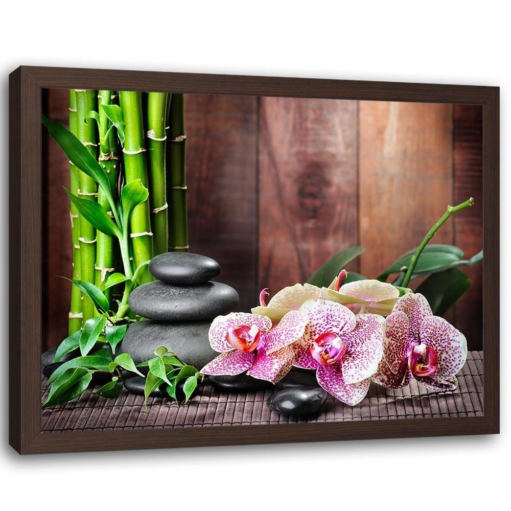 Glezna brūnā rāmī - Zen Motif Home Trends DECO