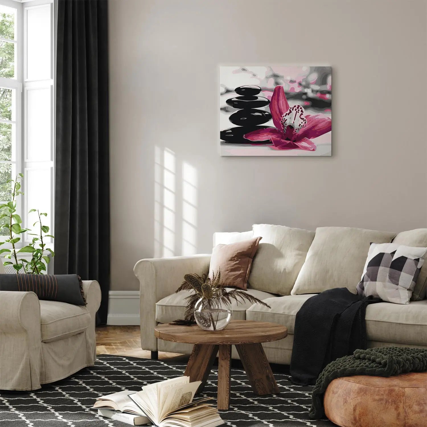 Glezna izkrāso pēc cipariem - Akmens tornis, 50x40 cm Artgeist