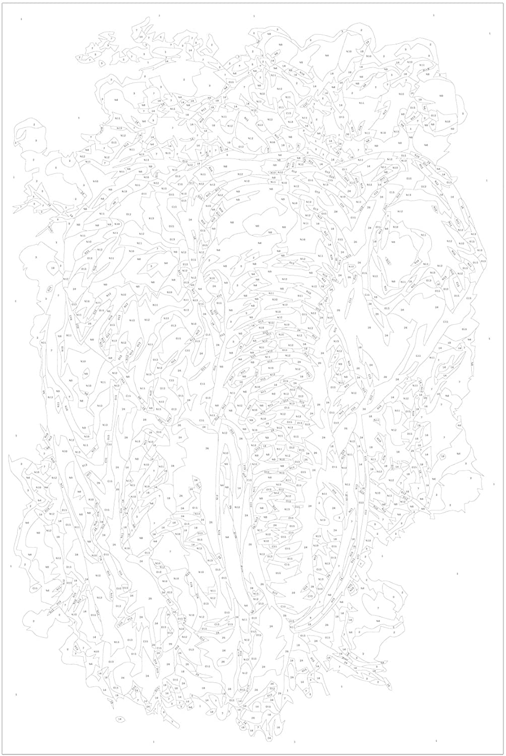 Glezna izkrāso pēc cipariem - Beautiful Giant 40x60 cm Artgeist