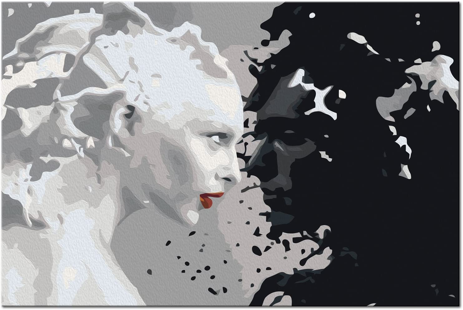 Glezna izkrāso pēc cipariem - Black & White 60x40 cm Artgeist