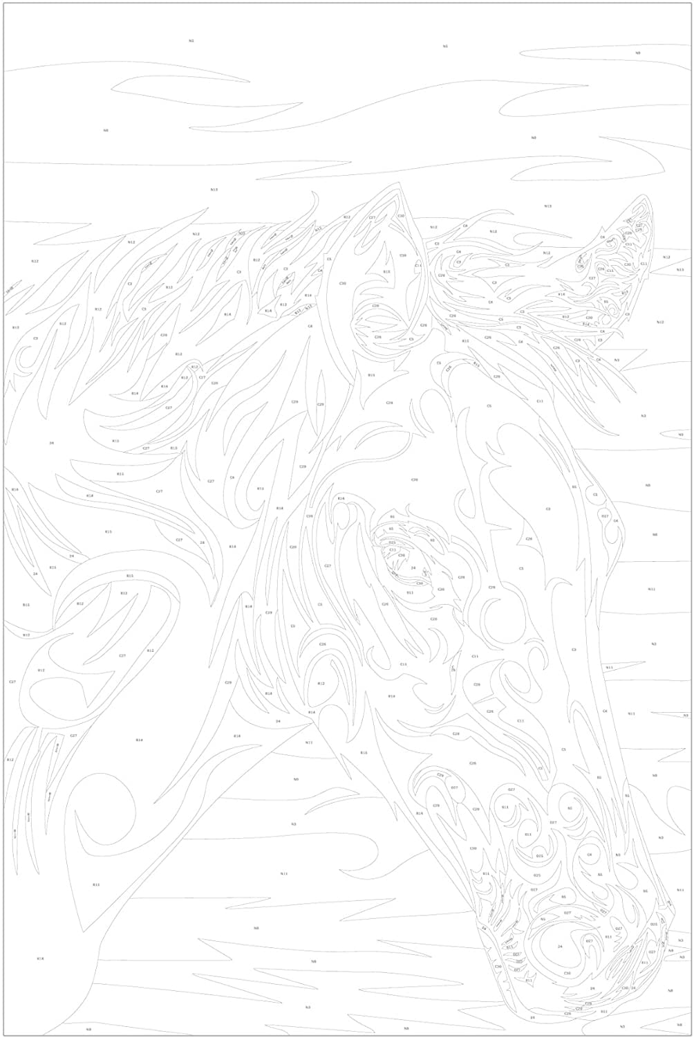 Glezna izkrāso pēc cipariem - Brown Horse 40x60 cm Artgeist