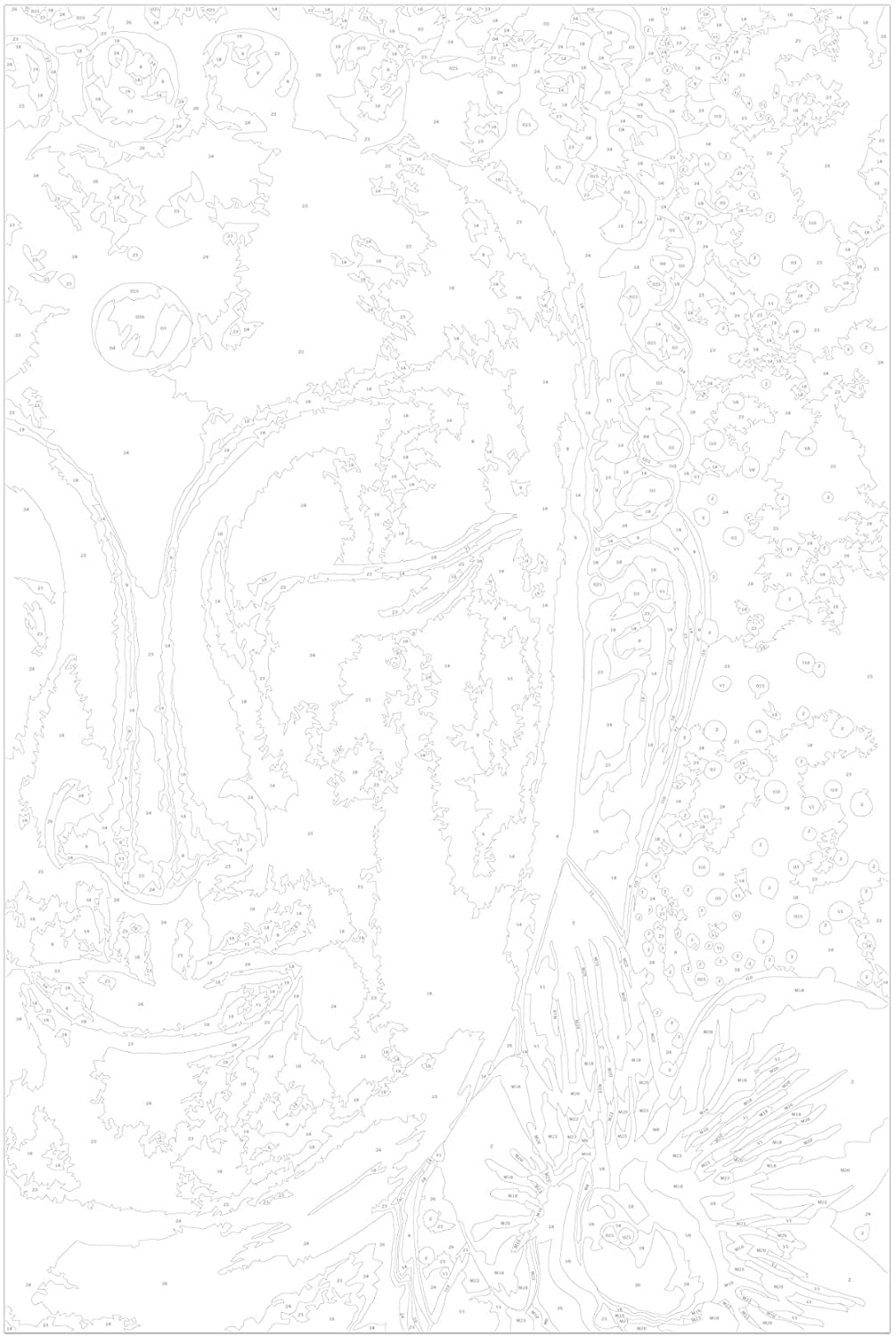 Glezna izkrāso pēc cipariem - Buddha and Flower 40x60 cm Artgeist