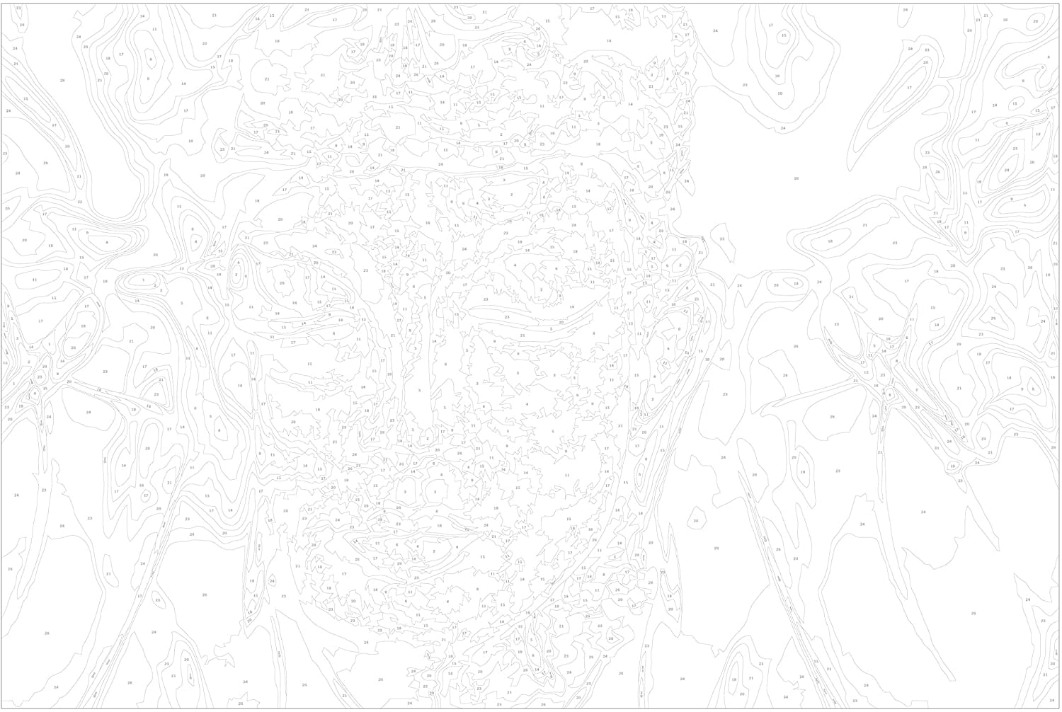 Glezna izkrāso pēc cipariem - Buddha in Black and White 60x40 cm Artgeist