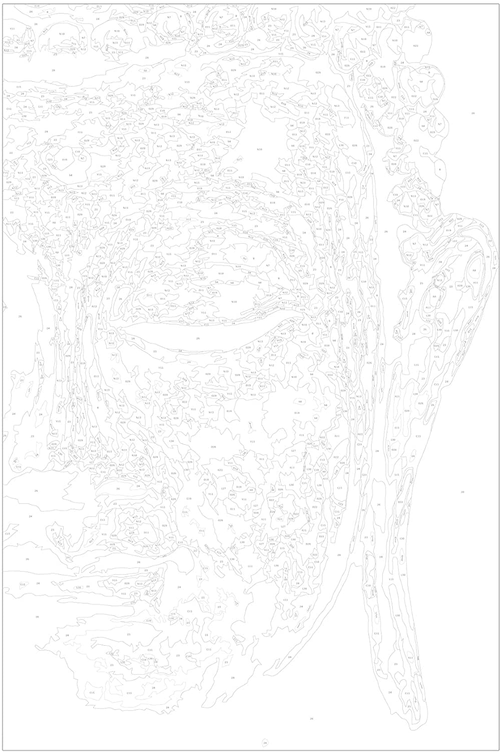 Glezna izkrāso pēc cipariem - Buddha in the Shade 40x60 cm Artgeist