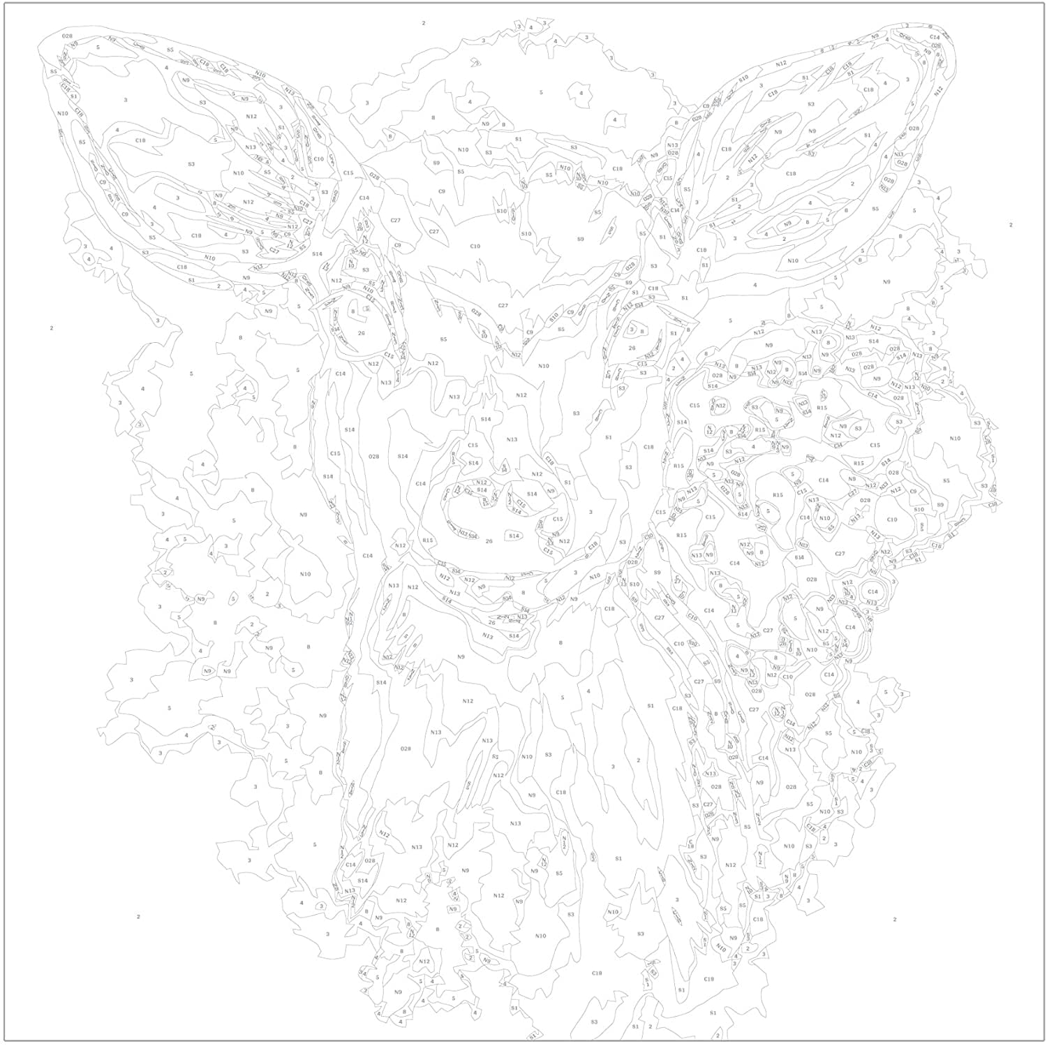 Glezna izkrāso pēc cipariem - Charming Fawn 40x40 cm Artgeist