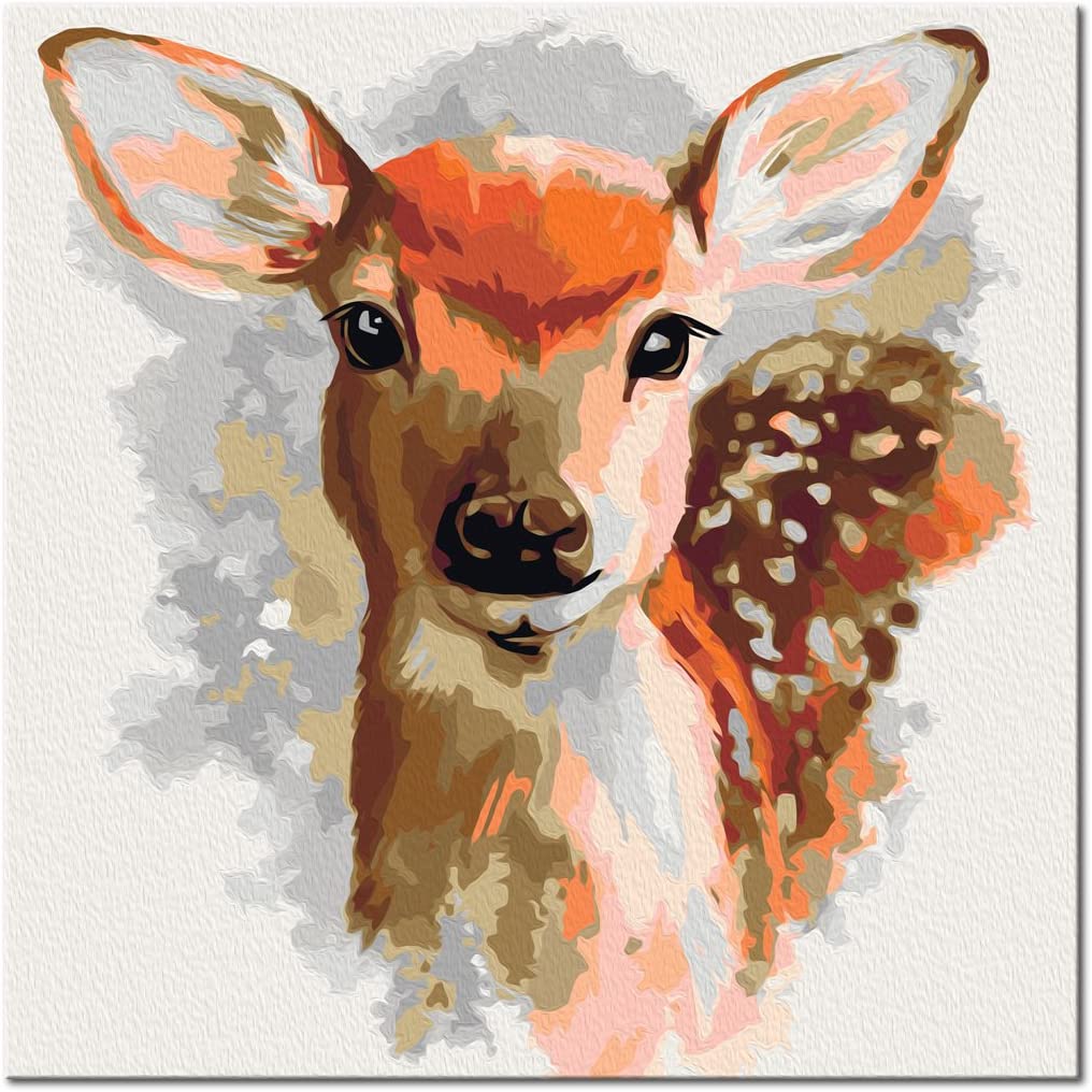 Glezna izkrāso pēc cipariem - Charming Fawn 40x40 cm Artgeist
