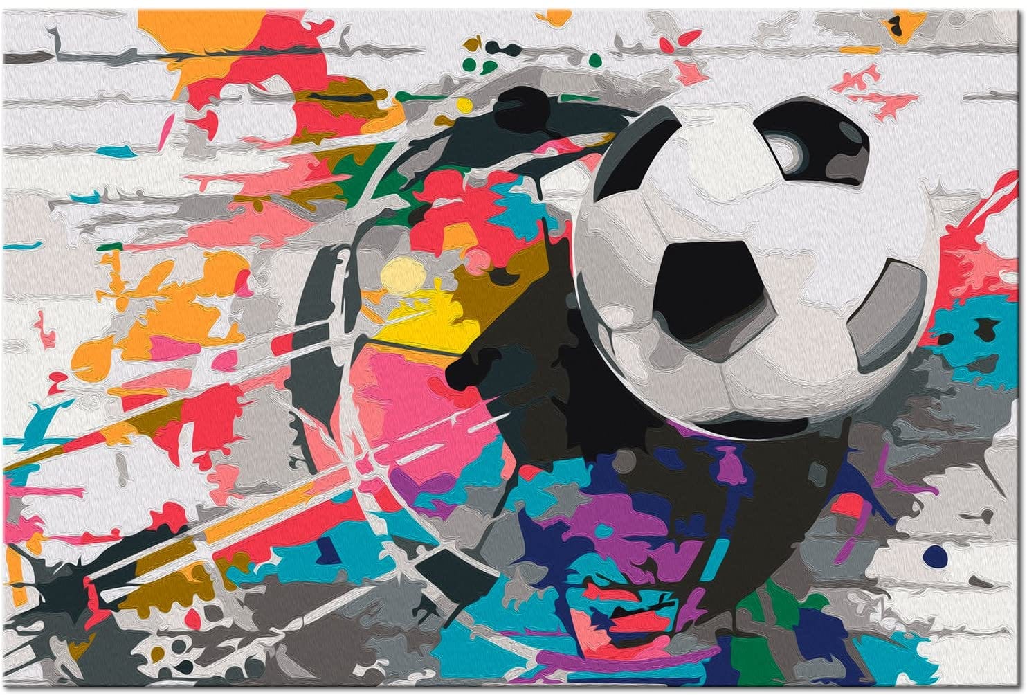 Glezna izkrāso pēc cipariem - Colourful Ball 60x40 cm Artgeist