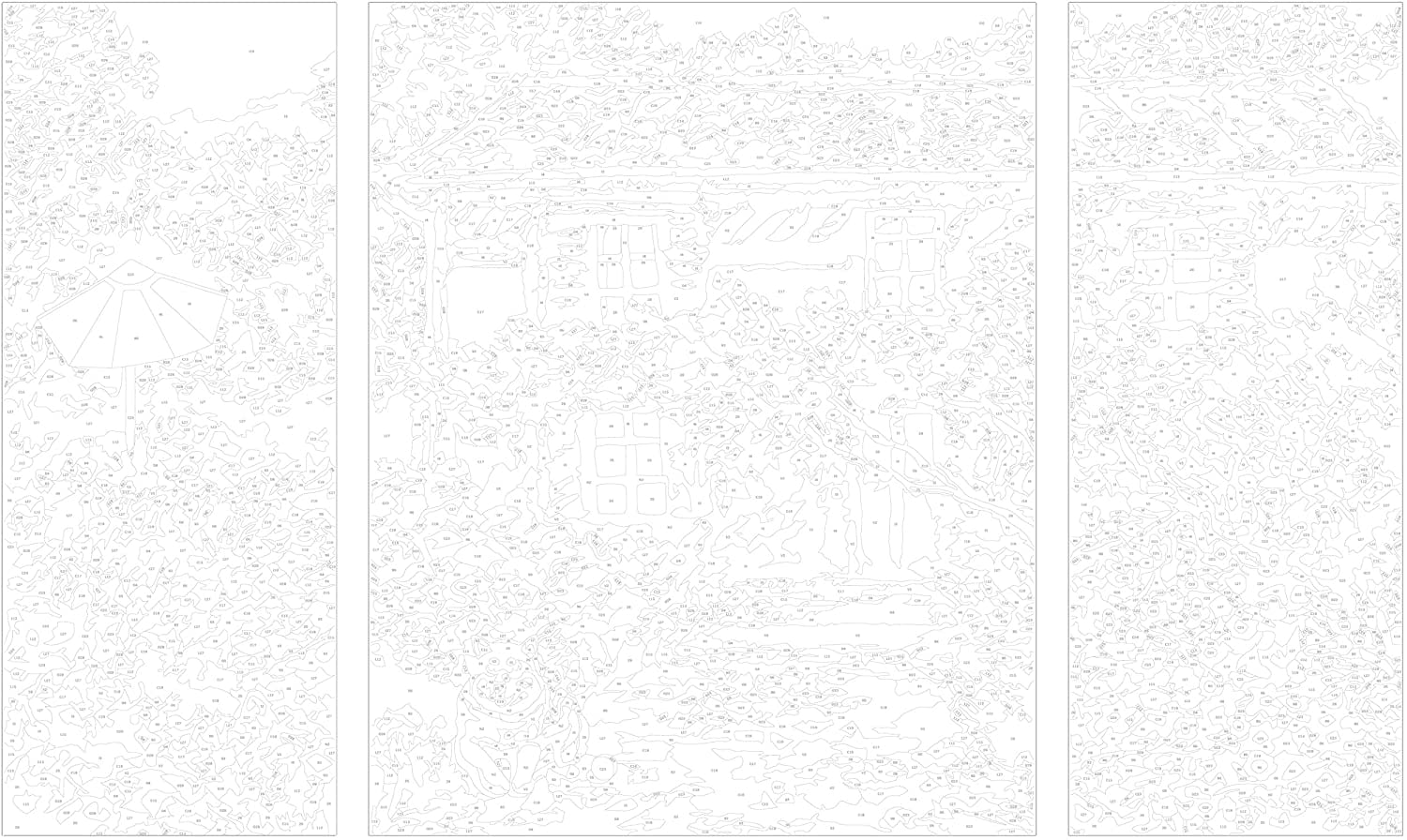 Glezna izkrāso pēc cipariem - Country House 80x50 cm Artgeist