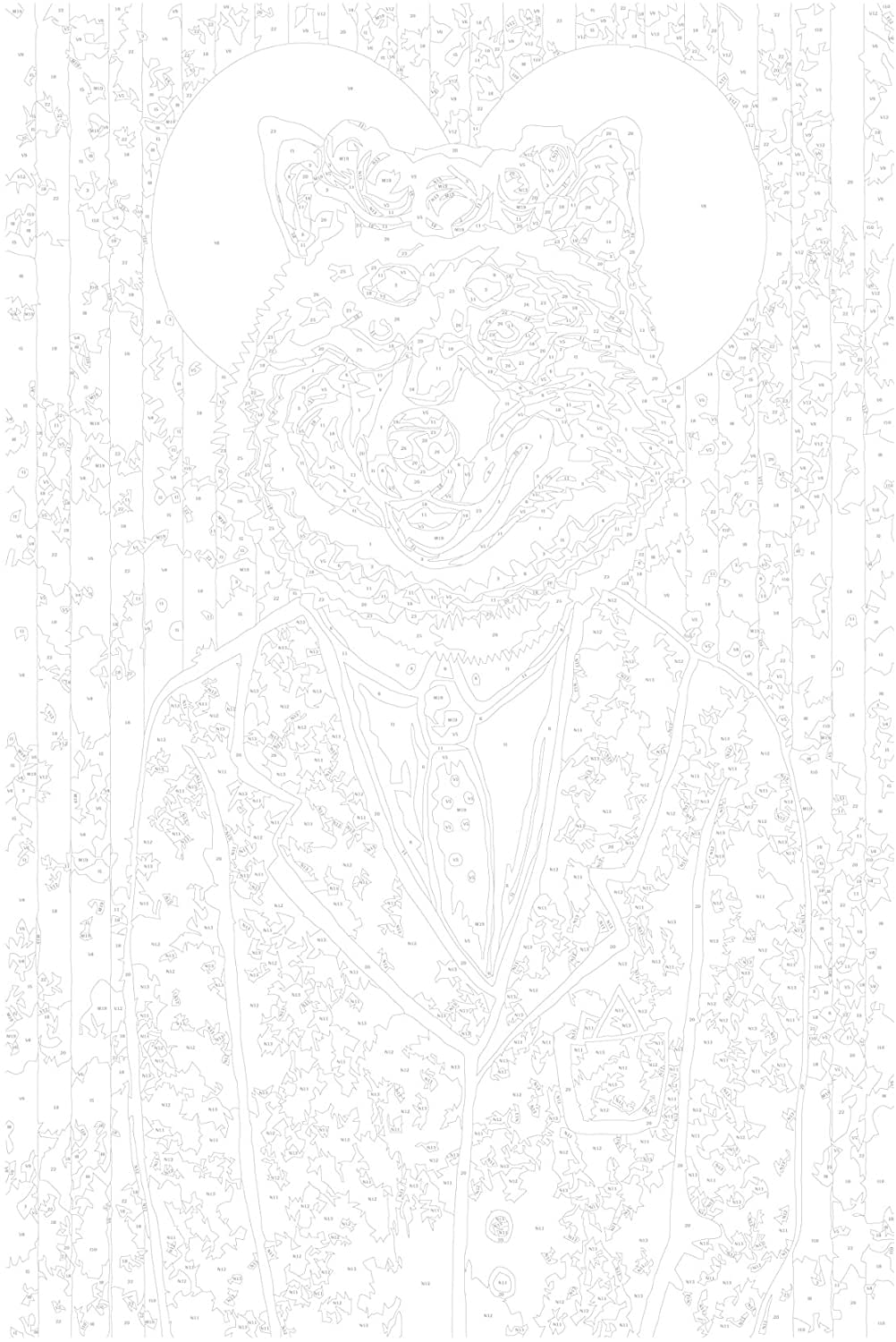 Glezna izkrāso pēc cipariem - Dog in Suit 40x60 cm Artgeist