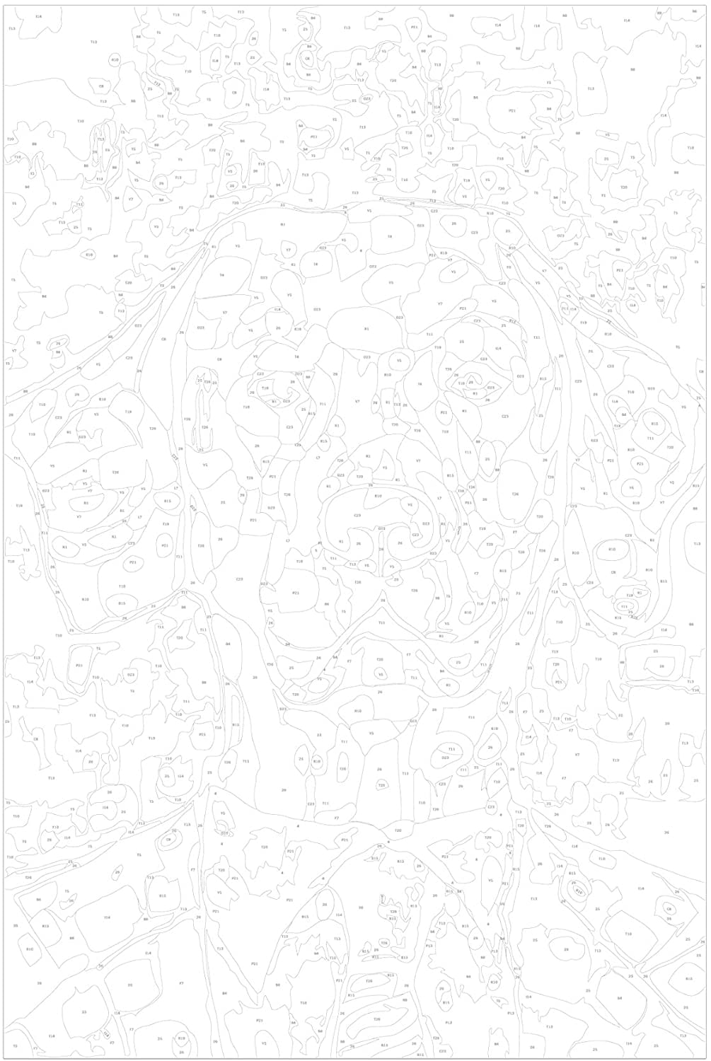 Glezna izkrāso pēc cipariem - Dog Portrait 40x60 cm Artgeist