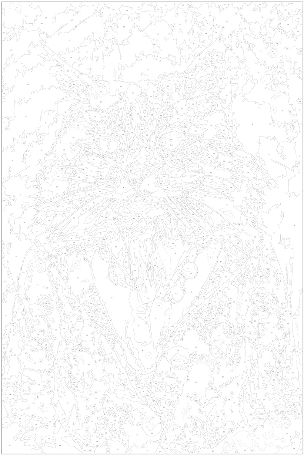 Glezna izkrāso pēc cipariem - Elegant Cat 40x60 cm Artgeist