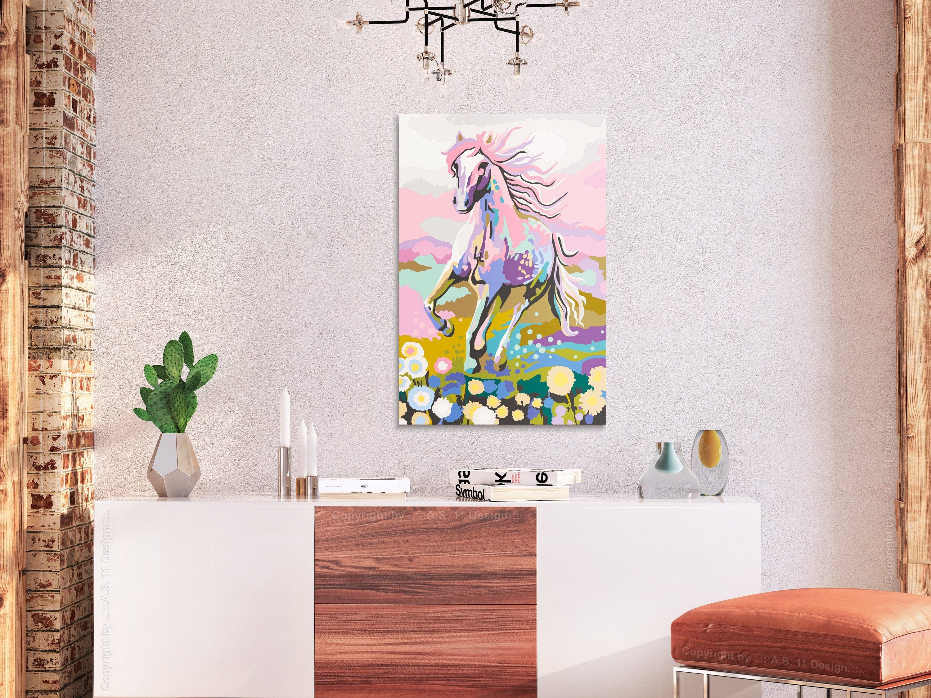 Glezna izkrāso pēc cipariem - Fairytale Horse 40x60 cm Artgeist