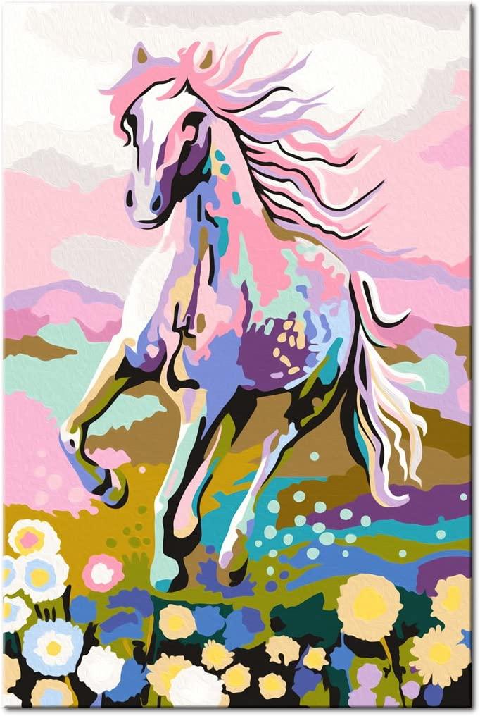 Glezna izkrāso pēc cipariem - Fairytale Horse 40x60 cm Artgeist