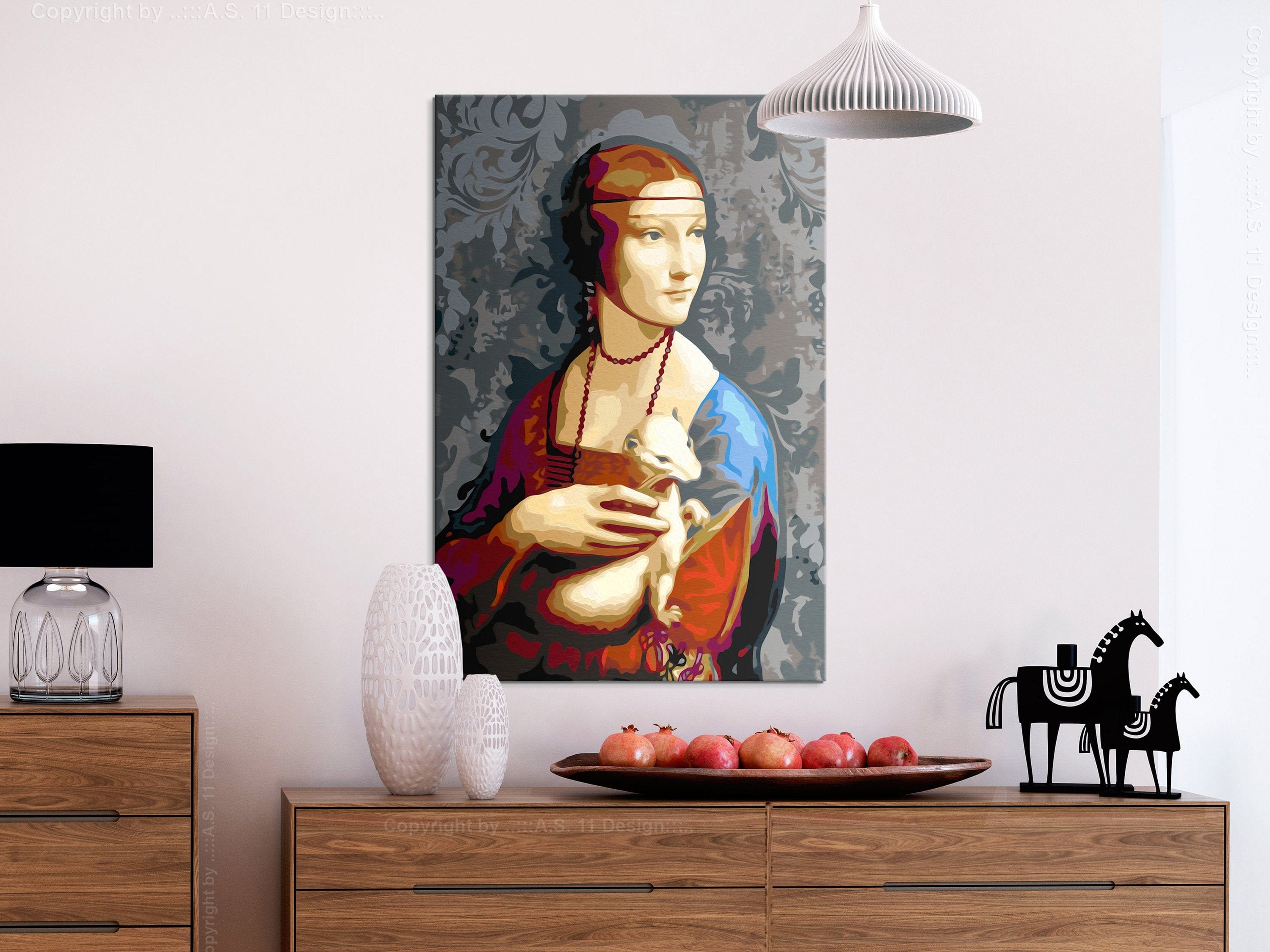 Glezna izkrāso pēc cipariem - Famous Portrait 40x60 cm Artgeist