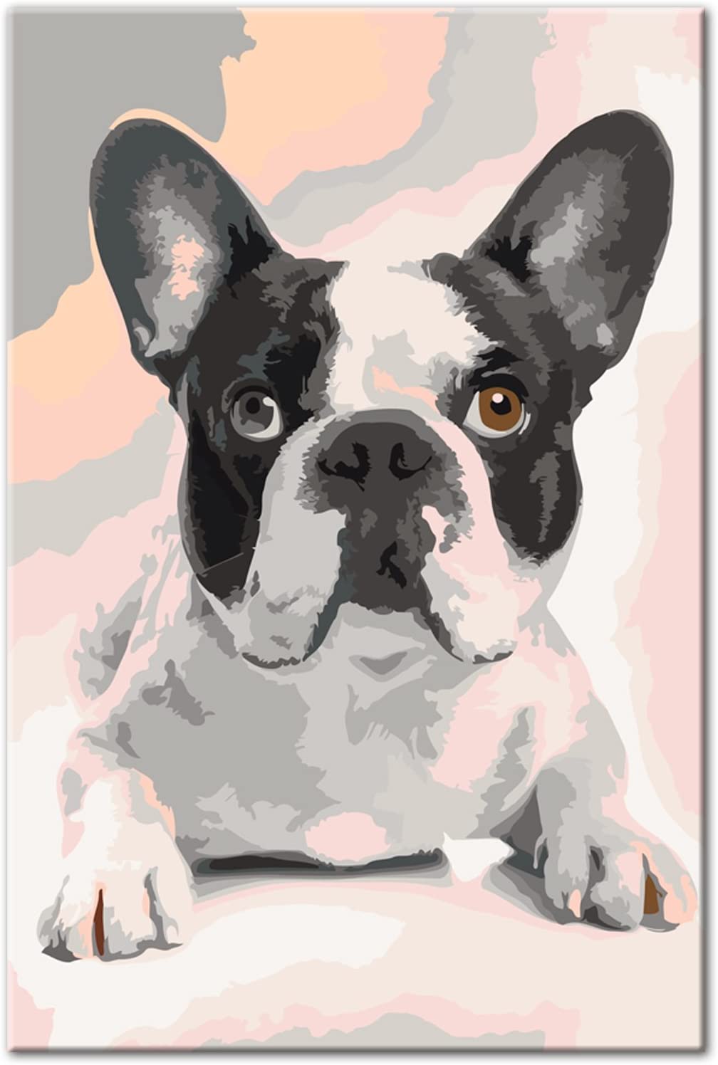 Glezna izkrāso pēc cipariem - French Bulldog 40x60 cm Artgeist