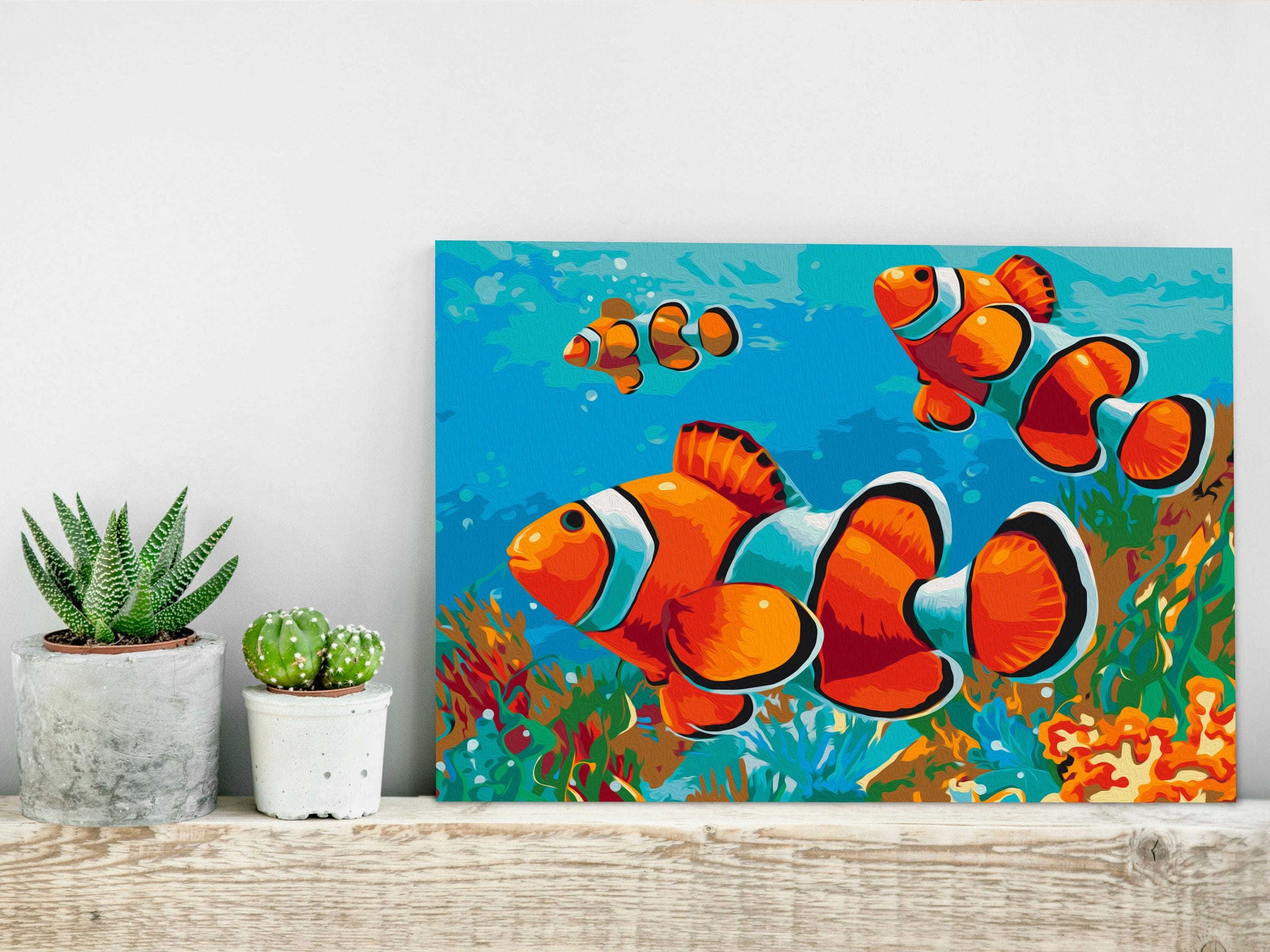 Glezna izkrāso pēc cipariem - Gold Fishes 60x40 cm Artgeist
