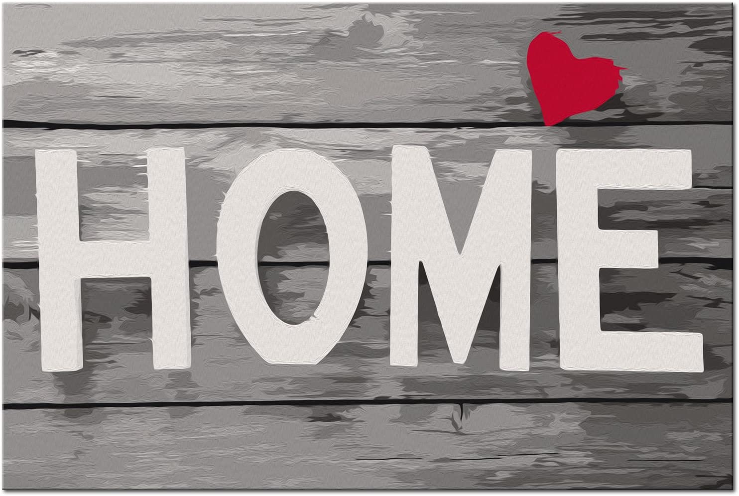 Glezna izkrāso pēc cipariem - Grey Letters 60x40 cm Artgeist