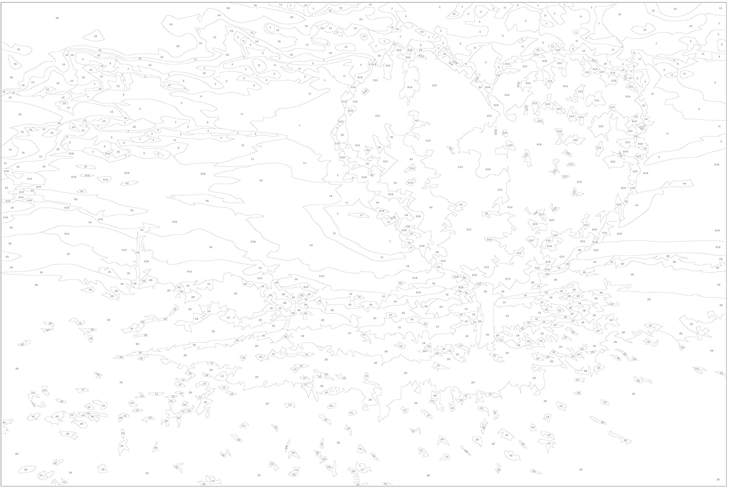 Glezna izkrāso pēc cipariem - Heart-Shaped Tree 60x40 cm Artgeist