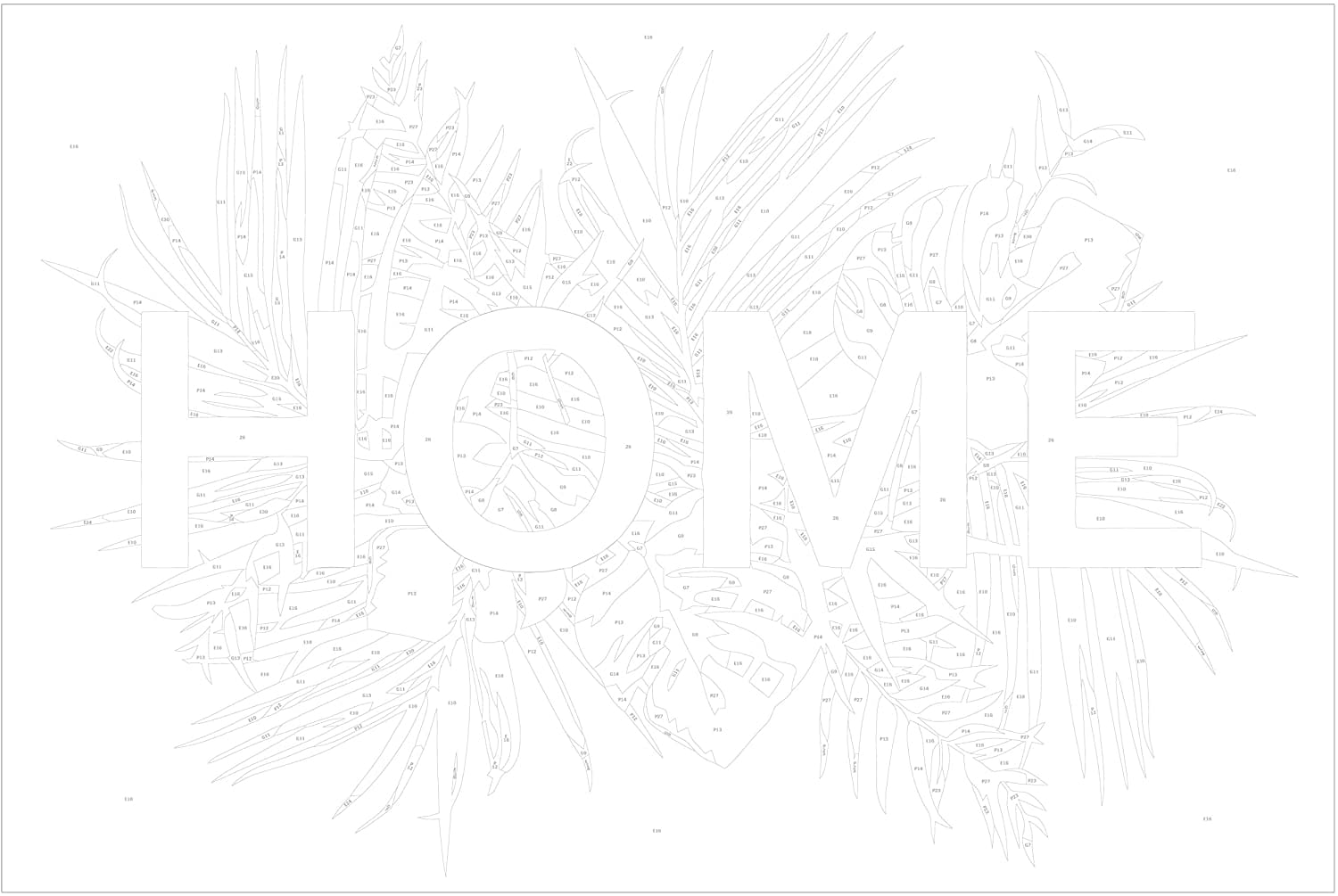 Glezna izkrāso pēc cipariem - Home on the Leaves 60x40 cm Artgeist