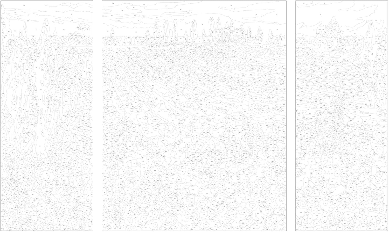 Glezna izkrāso pēc cipariem - Lavender Field 80x50 cm Artgeist