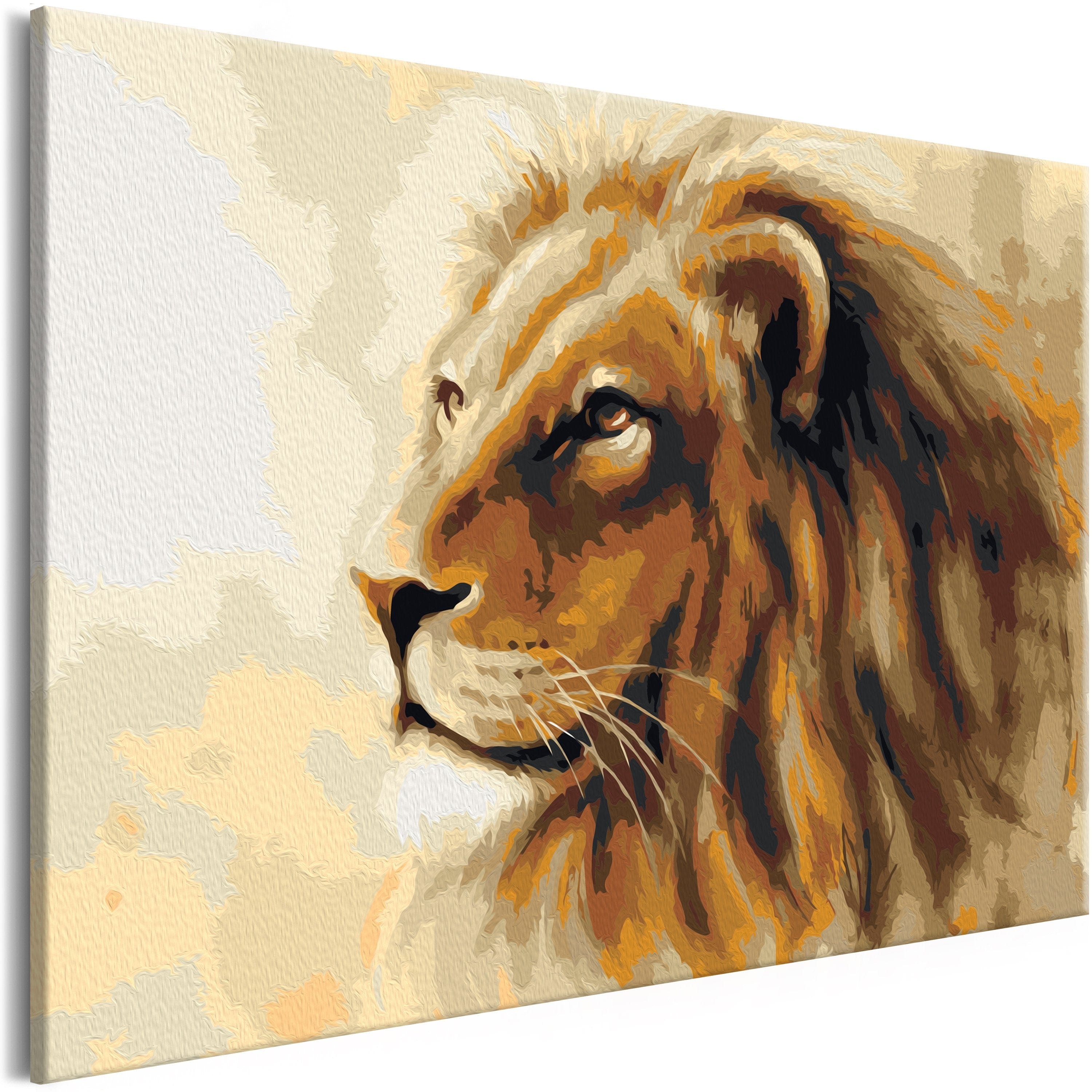Glezna izkrāso pēc cipariem - Lion King 60x40 cm Artgeist
