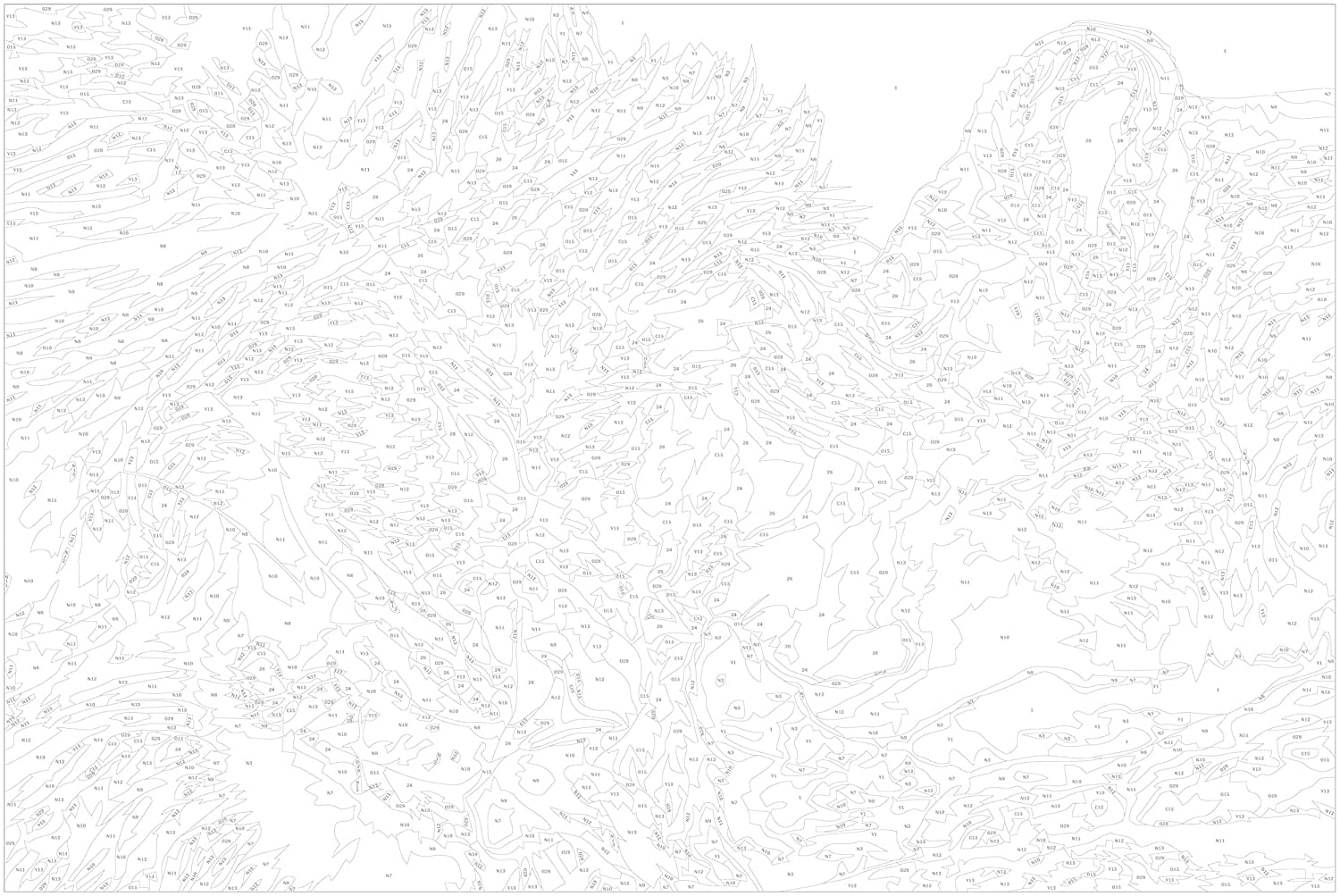 Glezna izkrāso pēc cipariem - Lions In Love 60x40 cm Artgeist