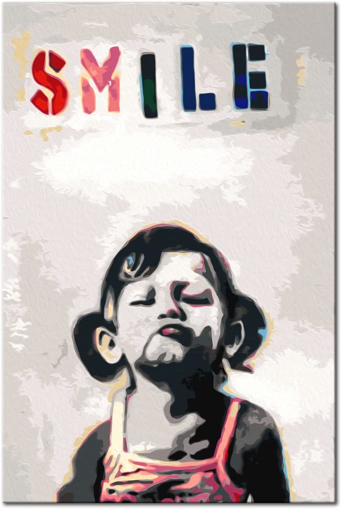 Glezna izkrāso pēc cipariem - Little Girl 40x60 cm Artgeist